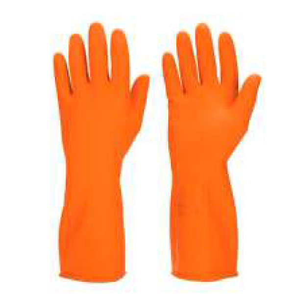 Orange Latex Gloves (10 Nos)